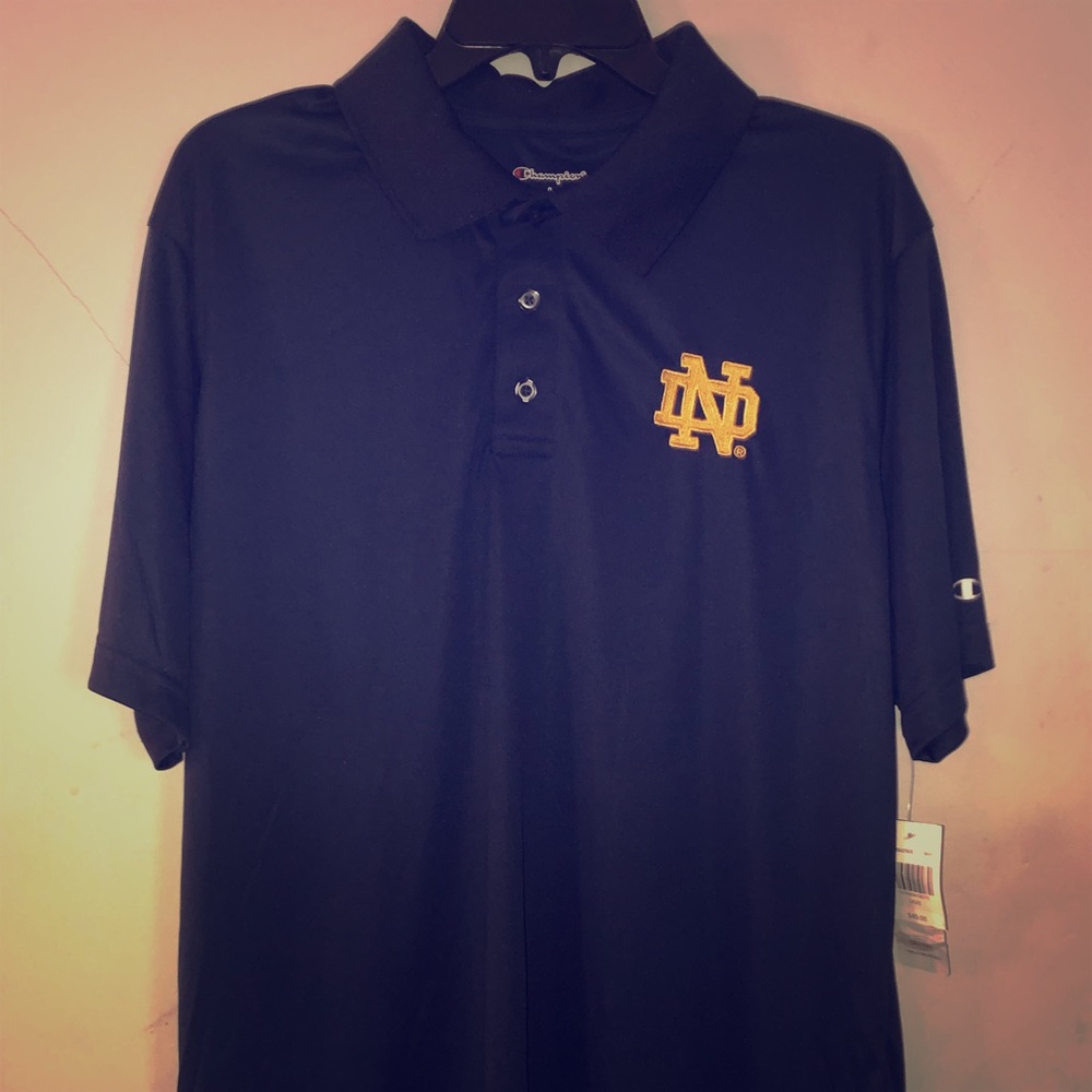 Men’s 🍀ND🍀 Licensed Polo.
